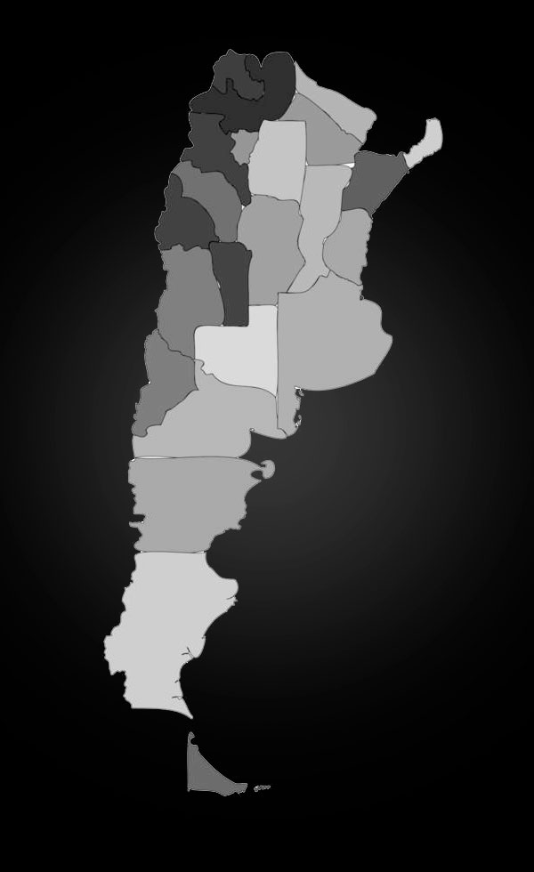 Mapa de Argentina